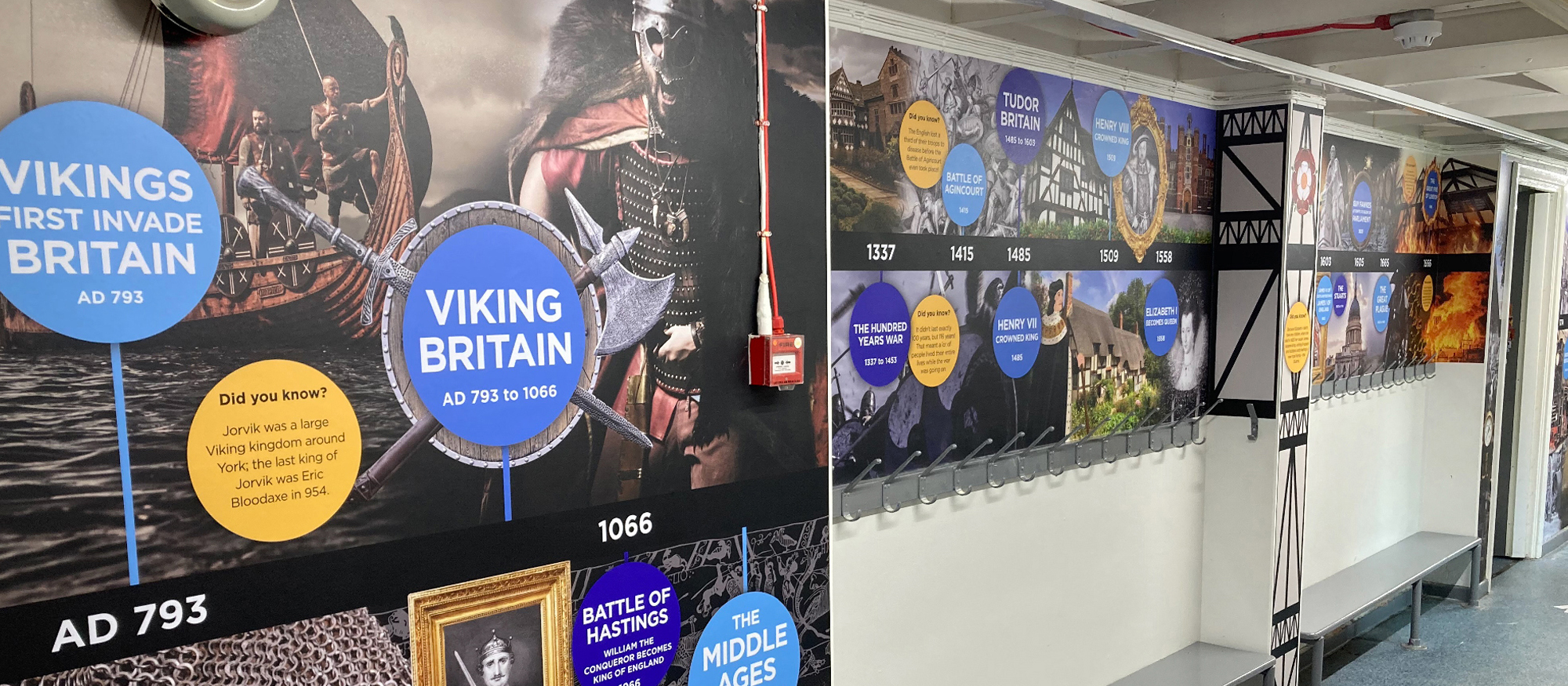 bridgewater school british history wall graphics