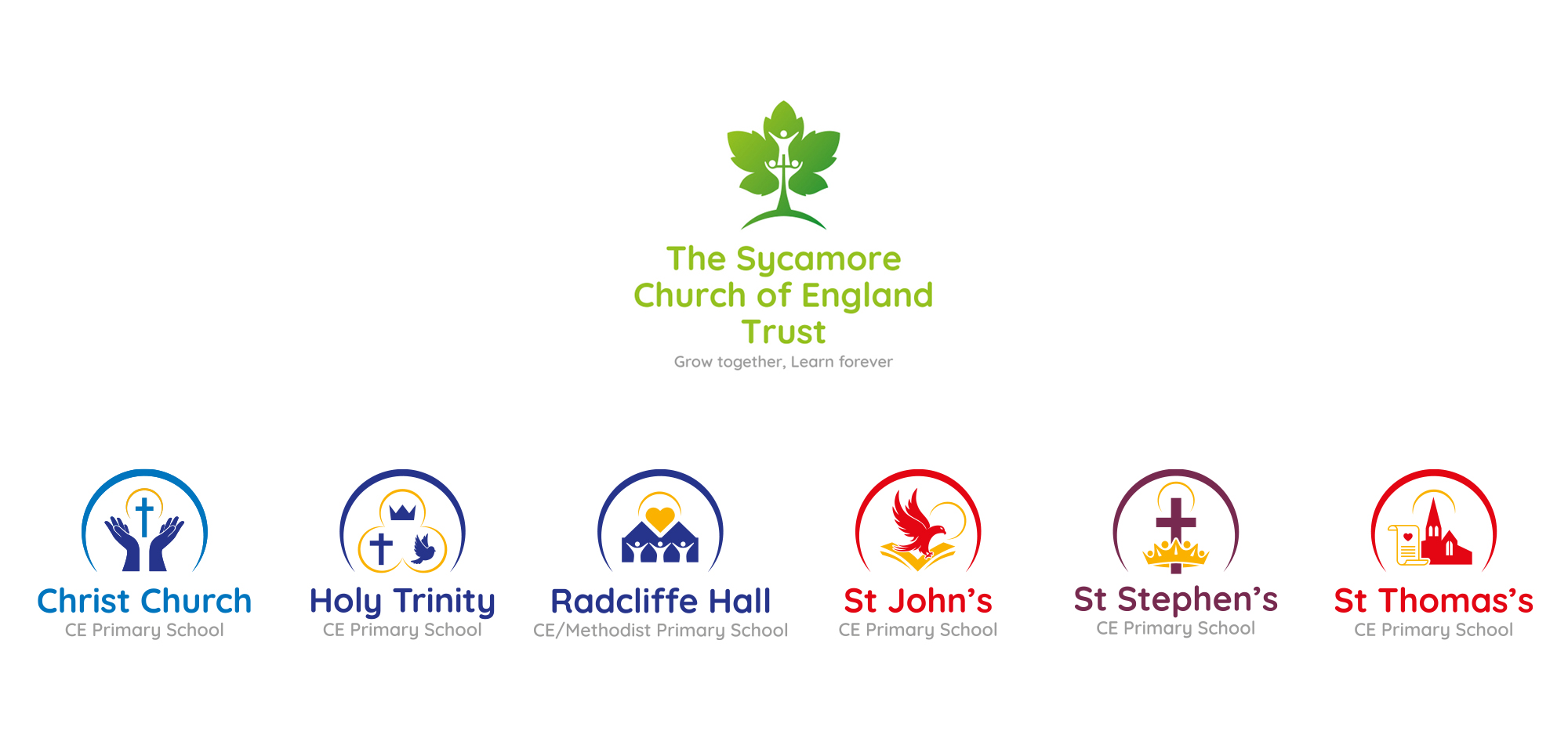 The Sycamore Church of England Trust and Schools Branding and Logo Design