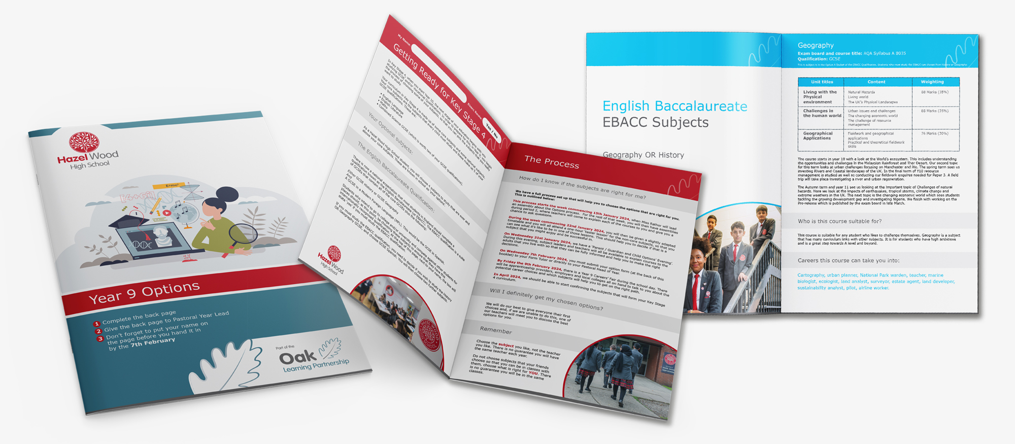 Hazel Wood high school GCSE options booklet