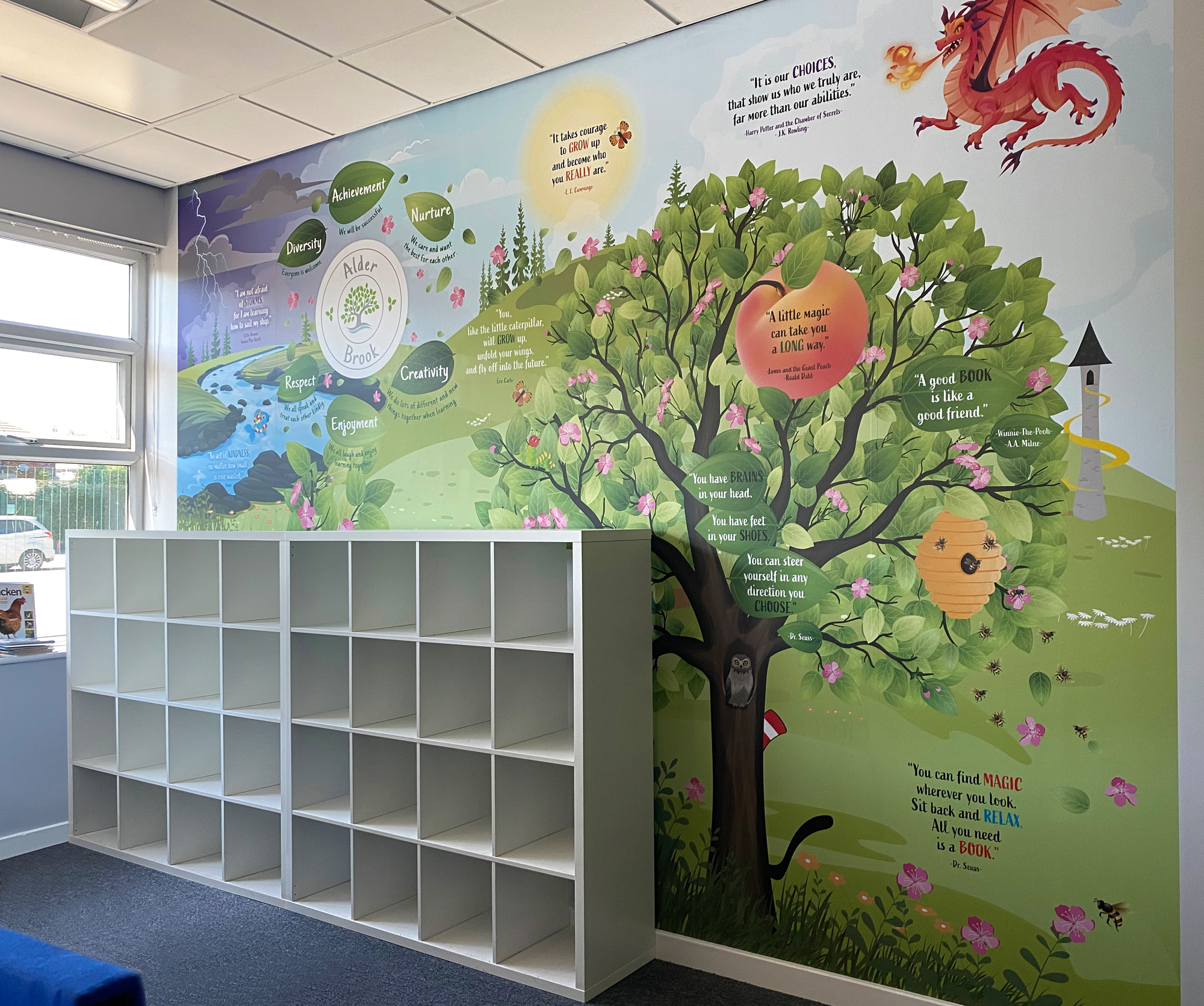 Alder brook school wall graphics