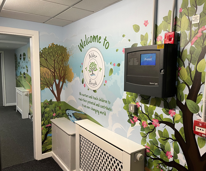 Alder brook school wall graphics