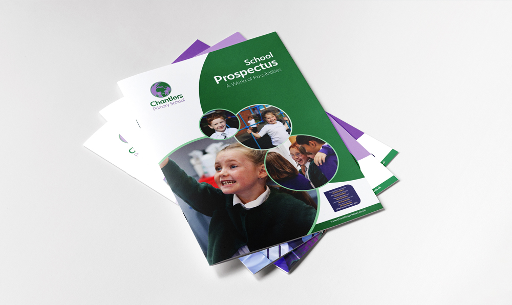 Chantlers primary school prospectus design