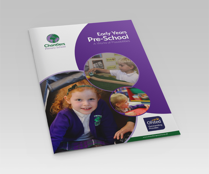 Chantlers primary school prospectus design