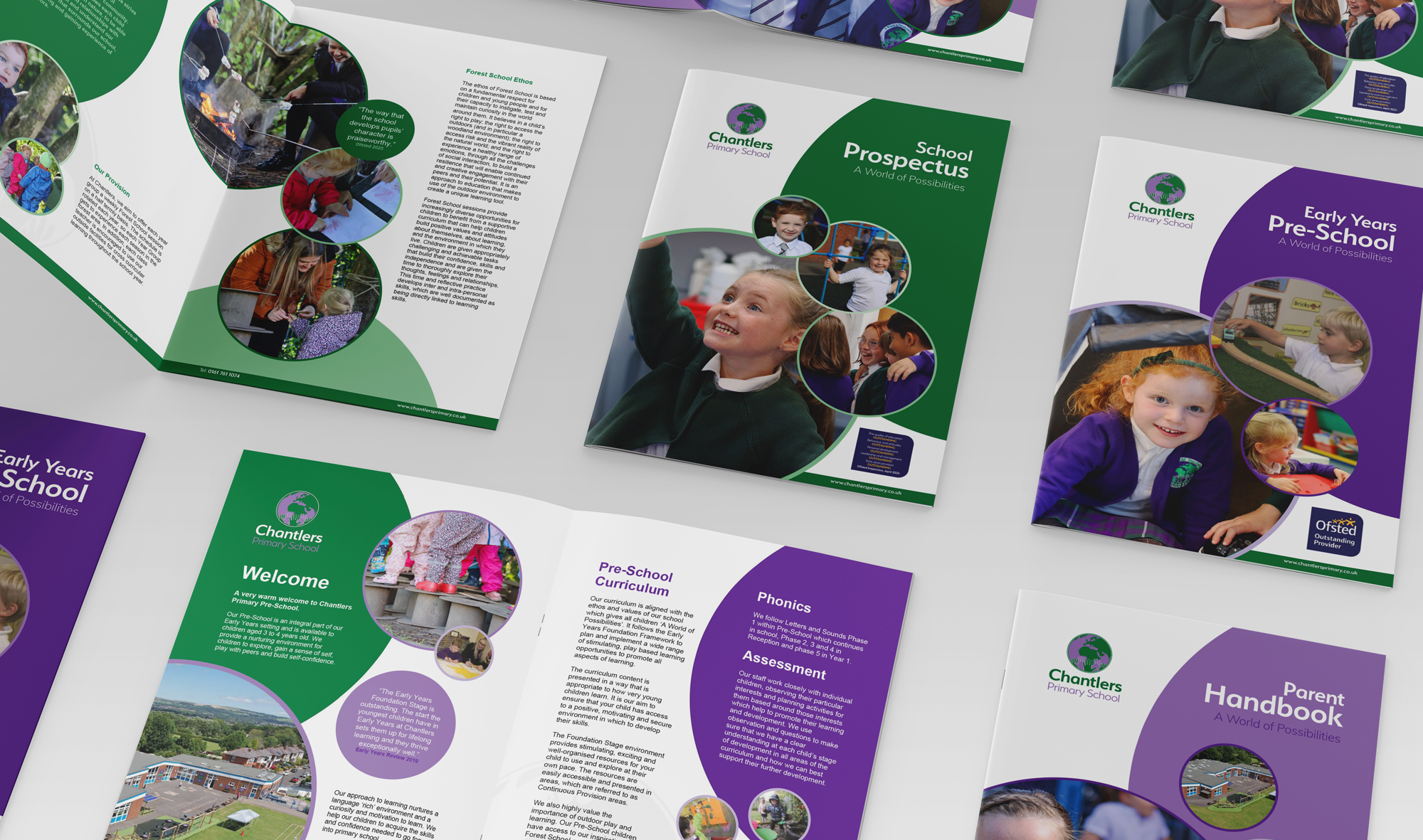 Chantlers primary school prospectus design