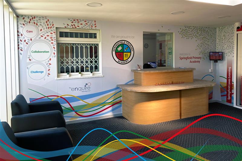 Springfield primary academy wall graphics