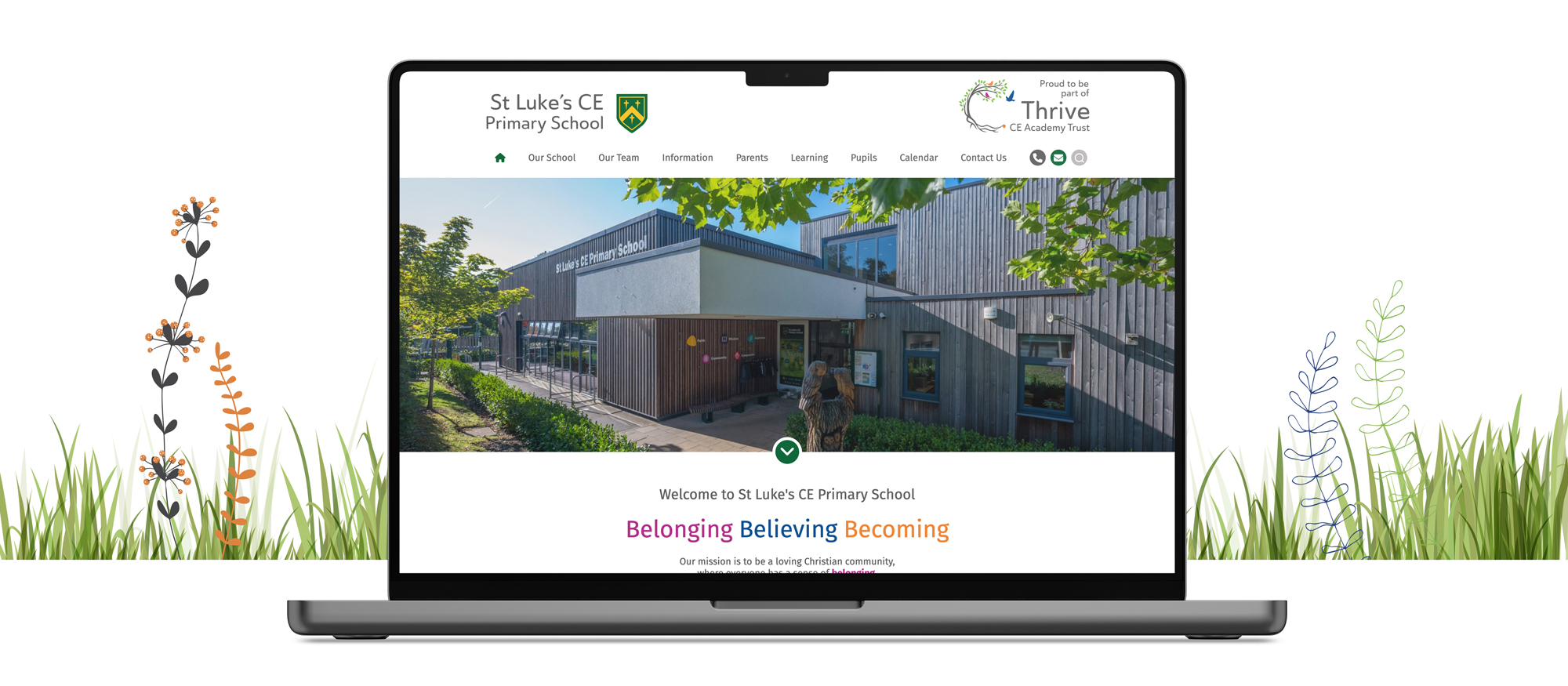 St Lukes CE primary school website