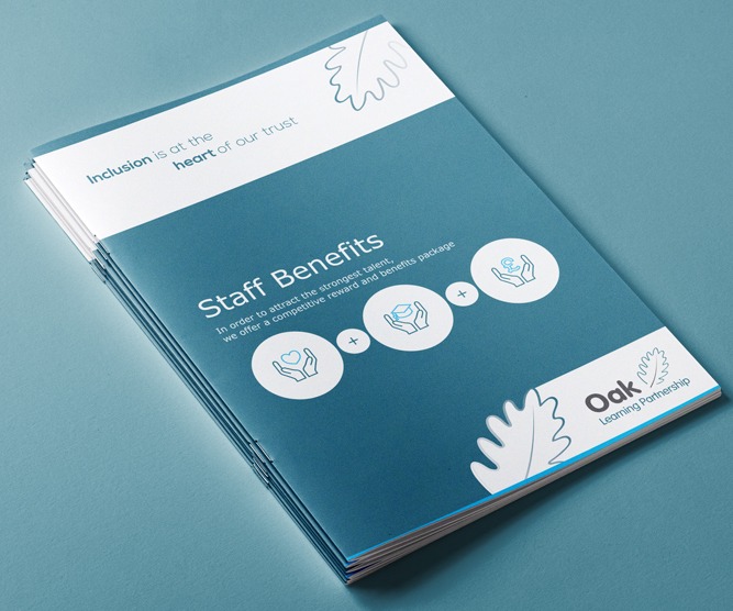 Job vacancy staff benefits booklet for Oak Learning Partnership