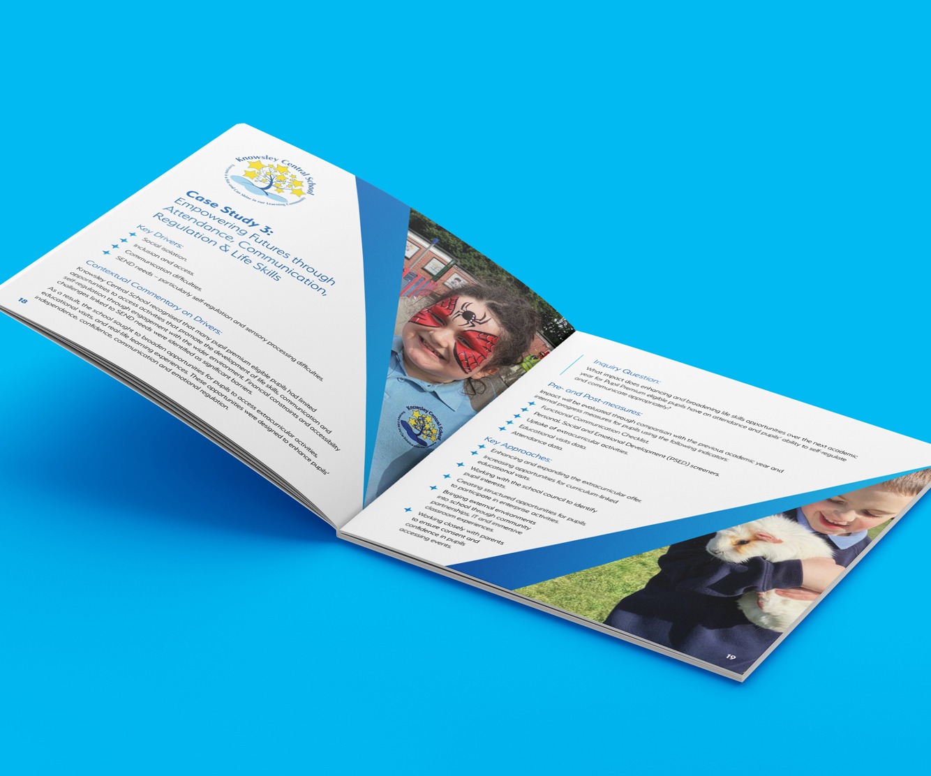 Brochure design for Elevate Schools Partnership