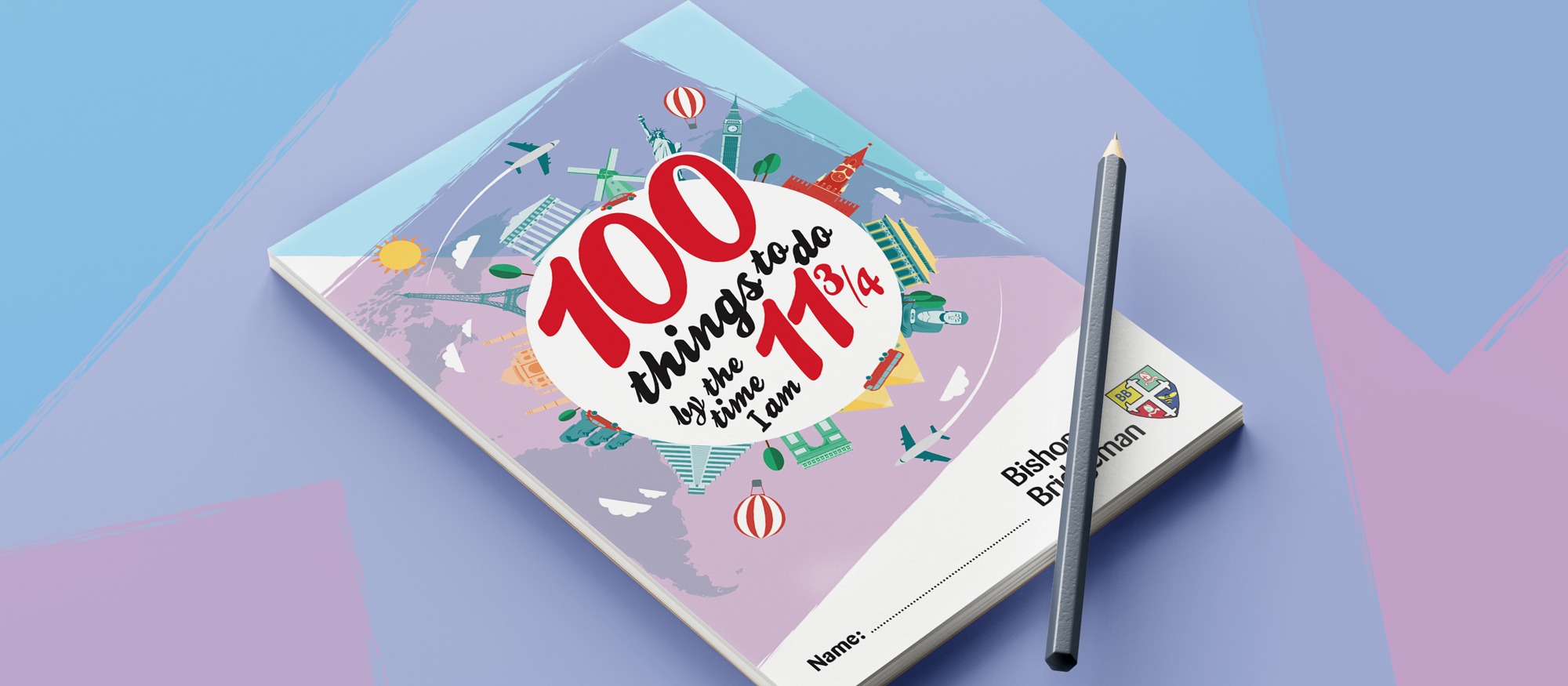 School booklet design - 100 Things to Do Before You Leave Primary School