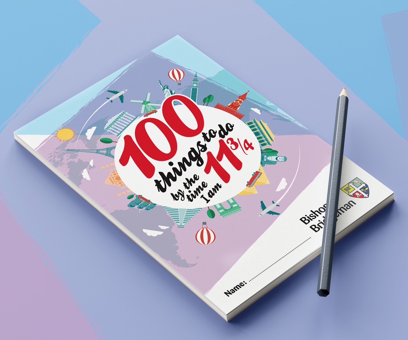 School booklet design - 100 Things to Do Before You Leave Primary School