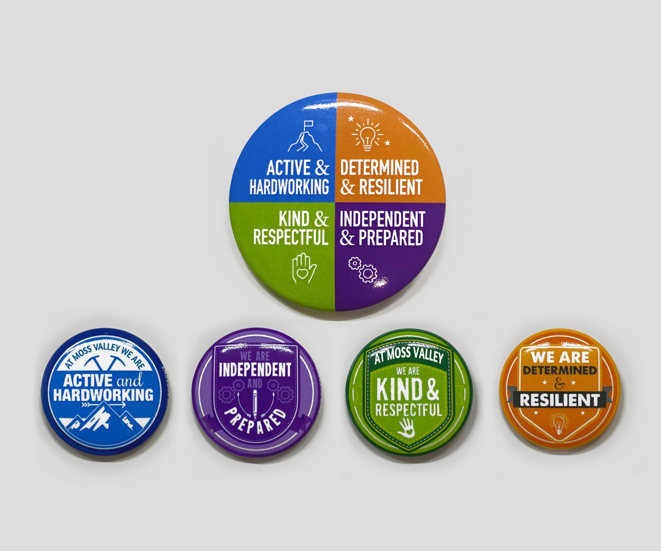 Bespoke reward badges for primary schools